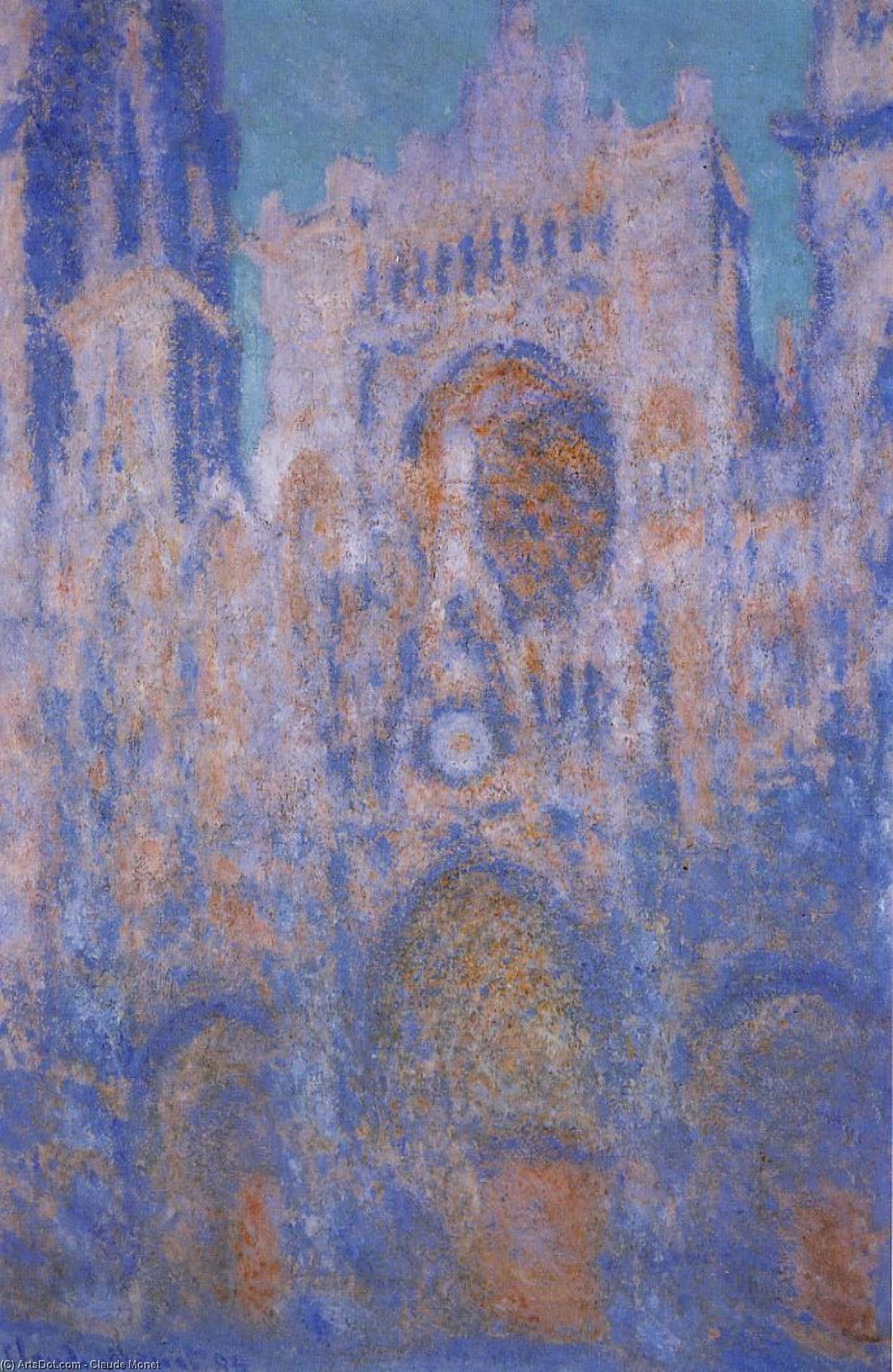 Kathedrale Rouen, Symphonie In Grau Und Rosa — Claude Monet