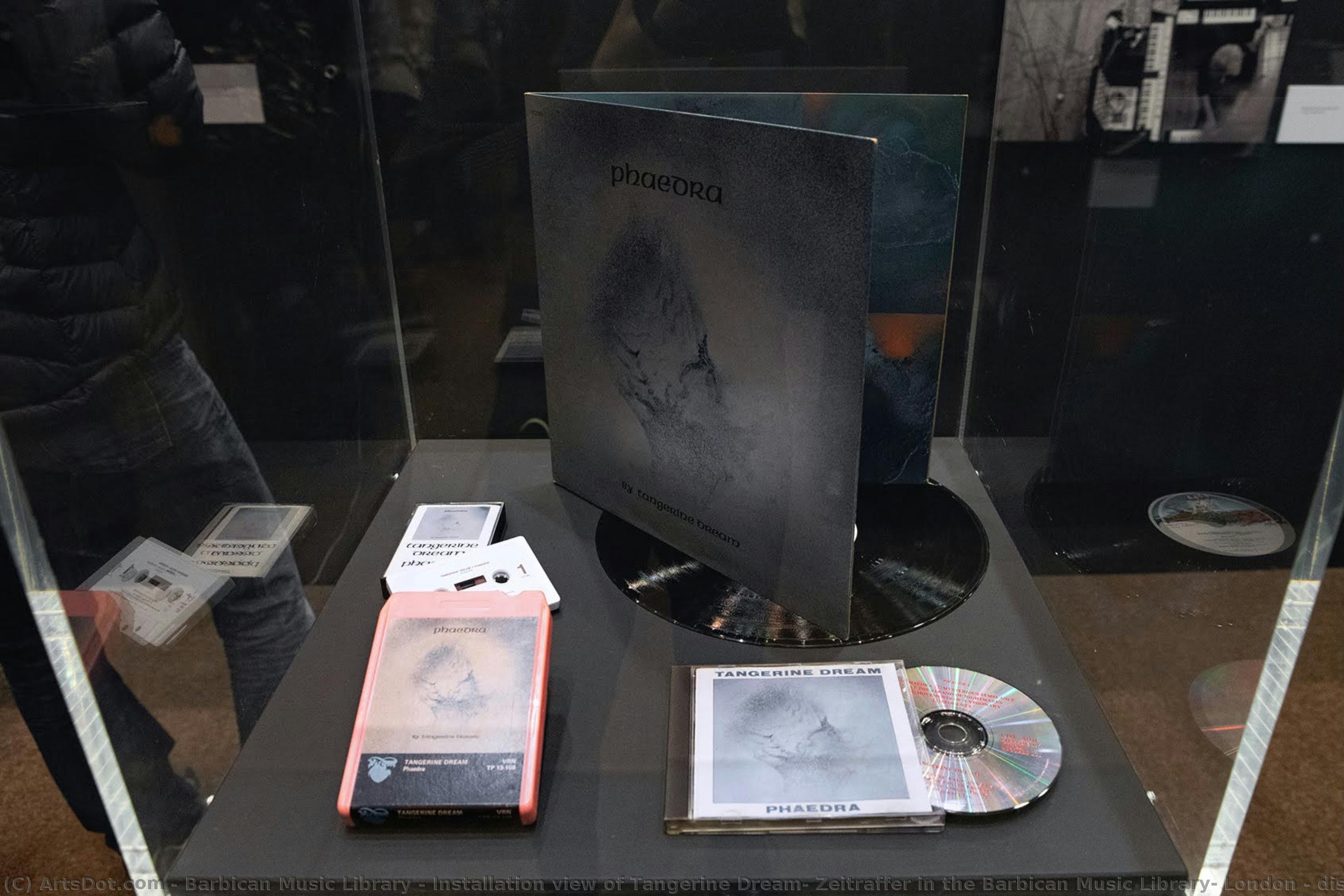 Installation View Of Tangerine Dream: Zeitraffer In The Barbican Music Library, London - Displaying The Instruments Used To Make Phaedra. — Barbican Music Library
