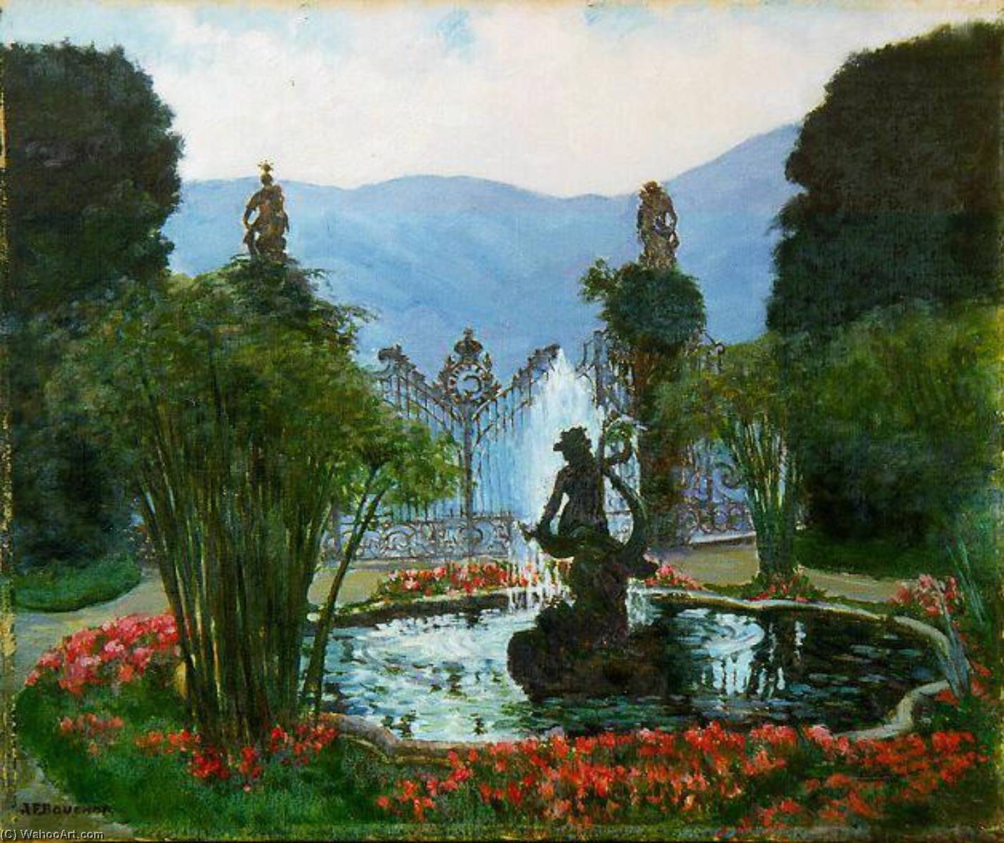Villa Carlotta Sur Le Lac De Côme (titre Inscrit) — Joseph-félix Bouchor