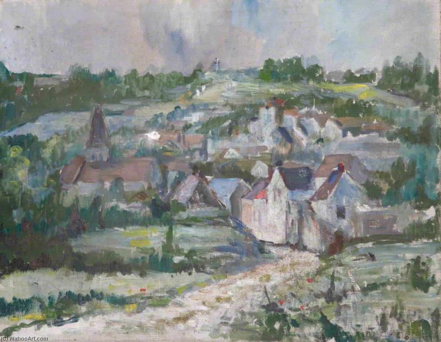 View Of A Village In France — Alan Francis Clutton Brock