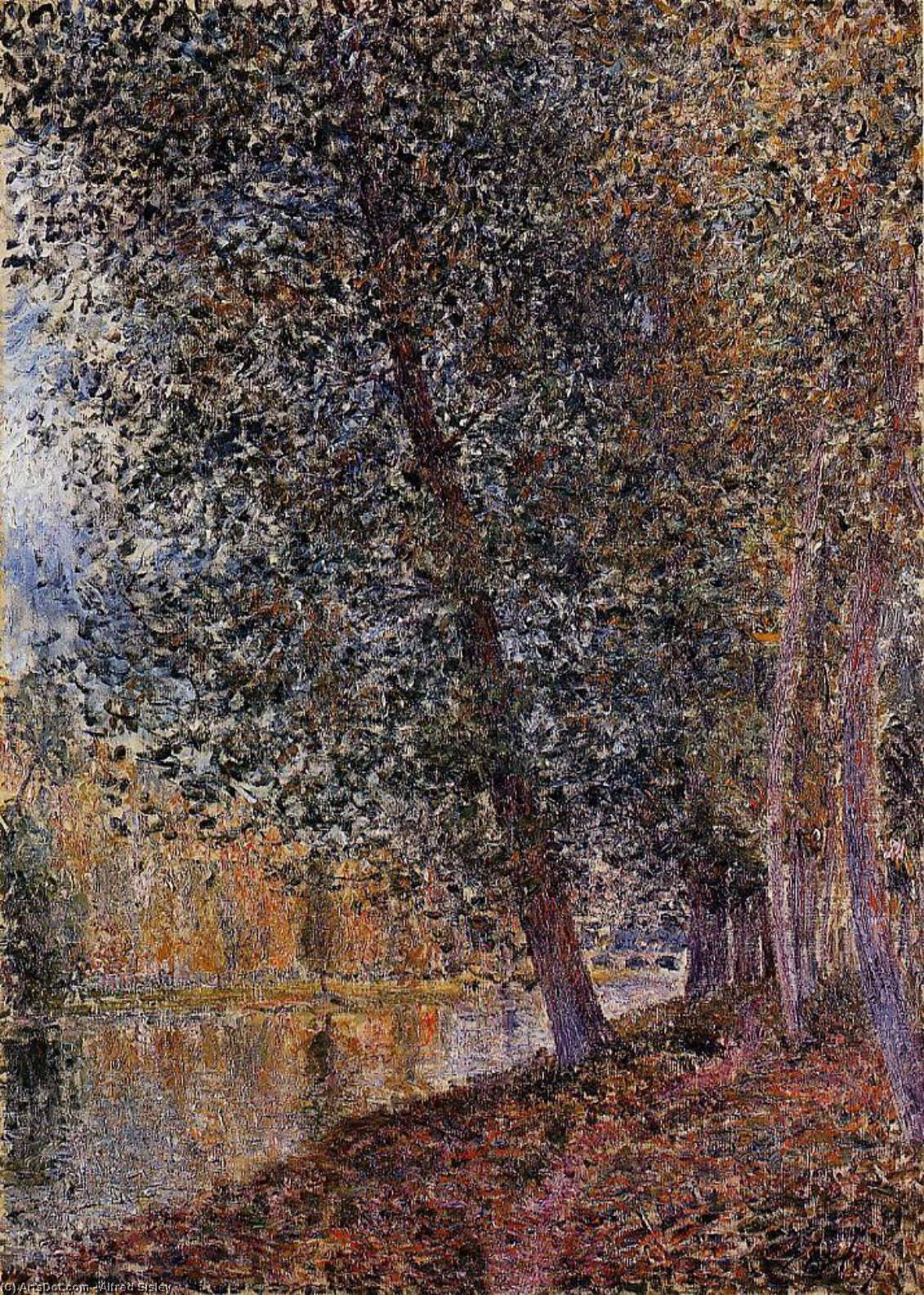 Banks Of The Loing, Autumn — Alfred Sisley