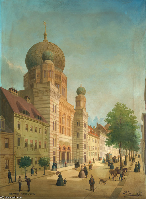 Die Berliner Synagoge In Der Oranienburger Strasse — Richard Karlovich Zommer