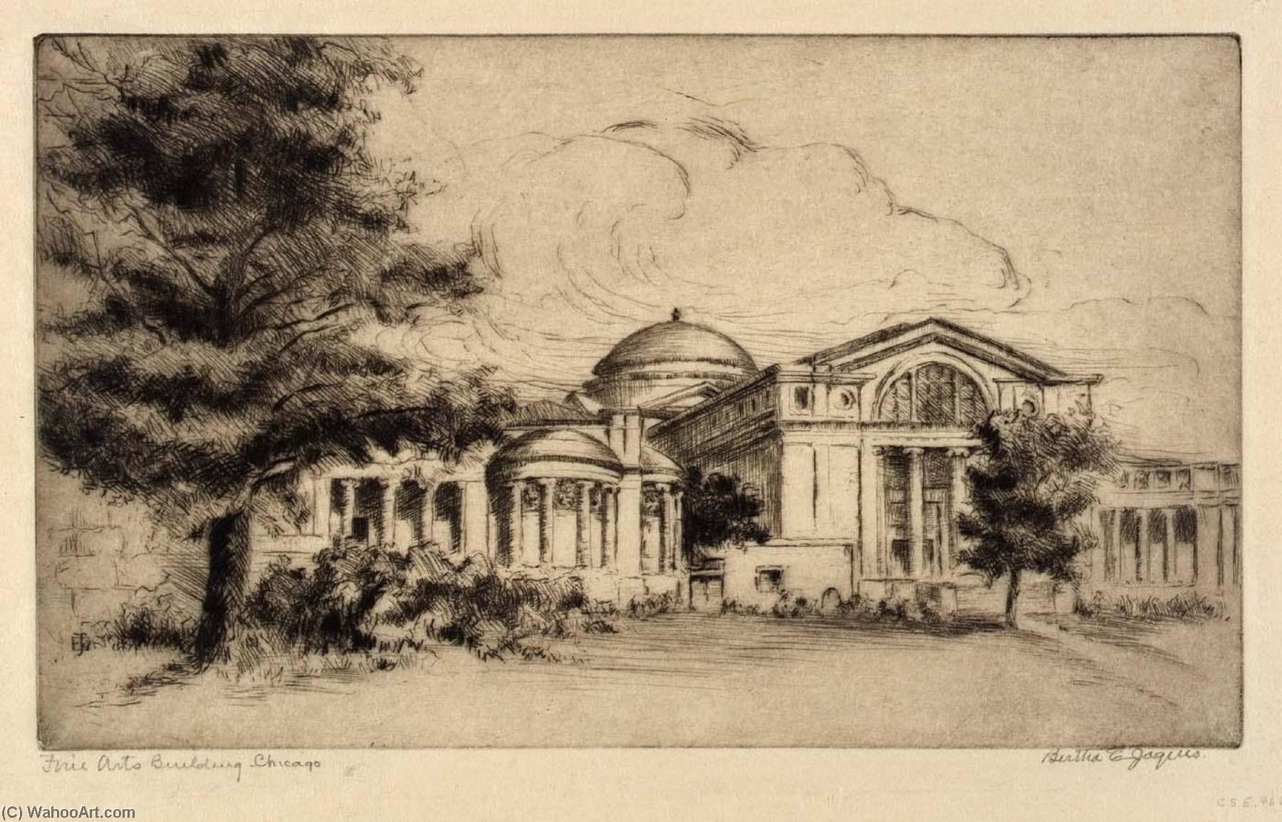 Fine Arts Building, Chicago (facade, West) — Bertha Evelyn Jaques