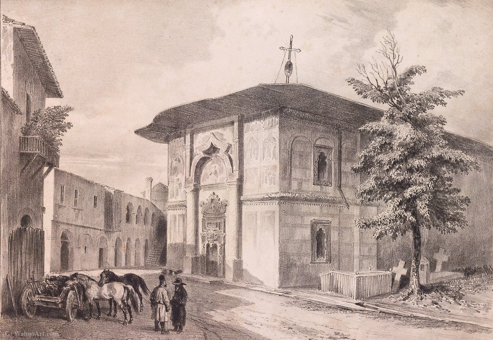 Biserica Grecilor (greek Church), Bucharest — Auguste Raffet (denis Auguste Marie Raffet)