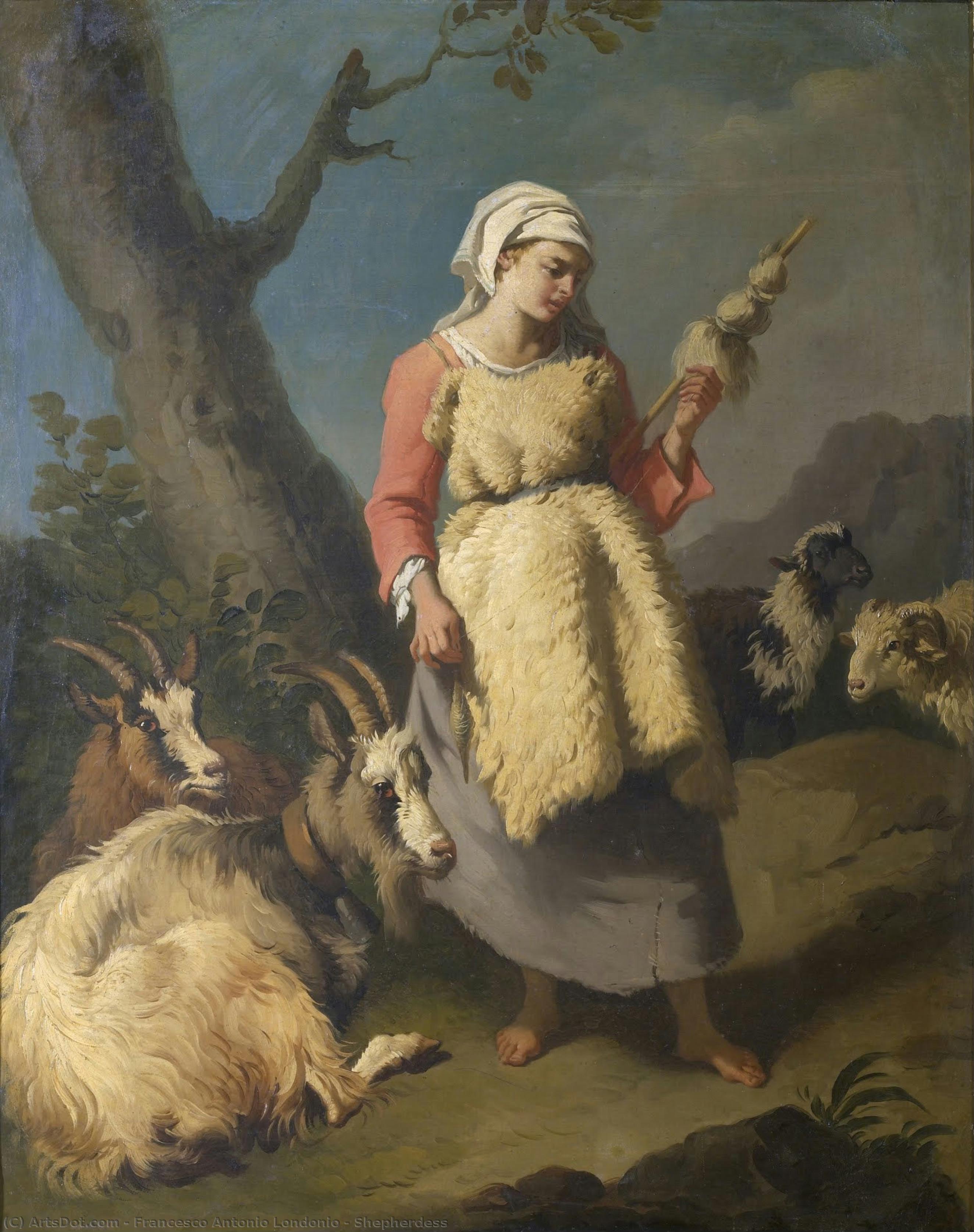 Shepherdess — Francesco Antonio Londonio