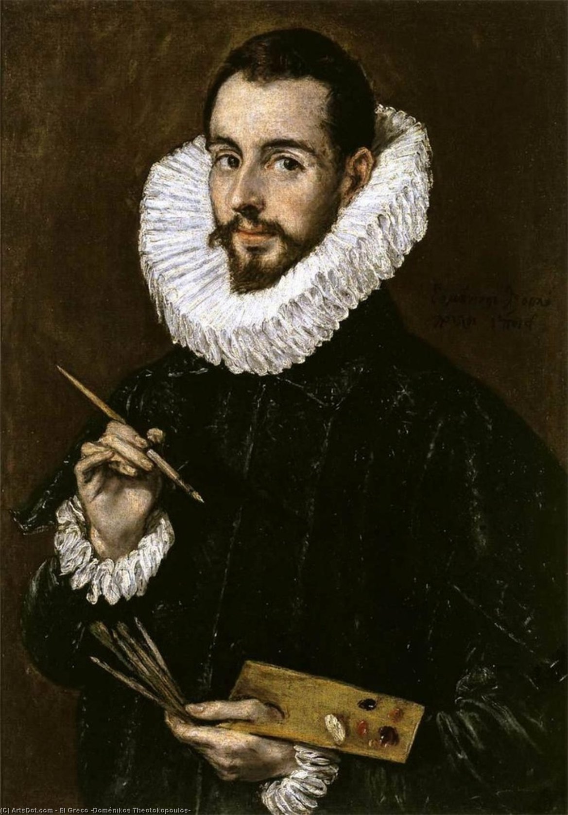 Portrait Of The-artist's Son Jorge Manuel Theotokopoulos — El Greco