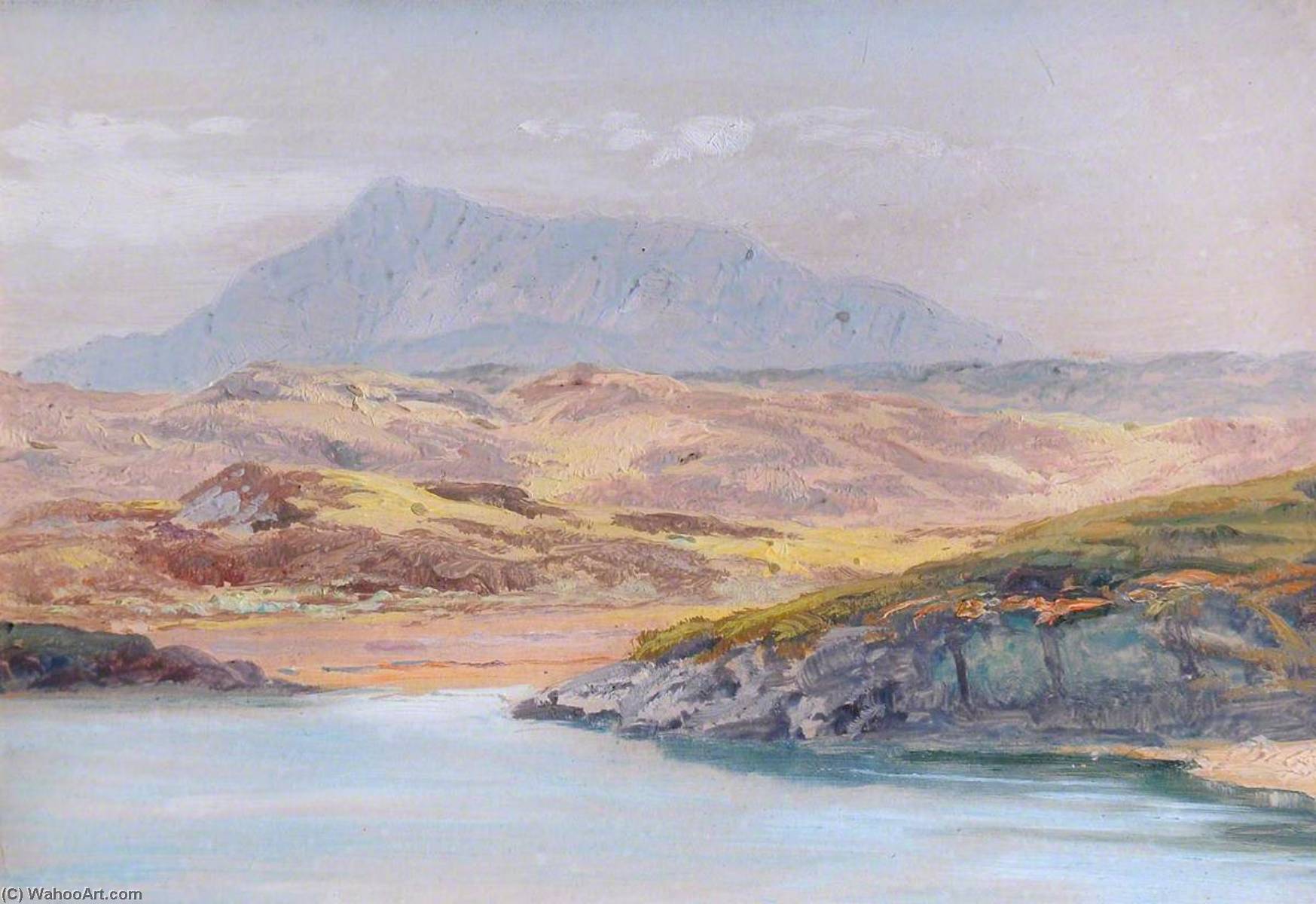 Lake And Mountains — Frederick William Hayes