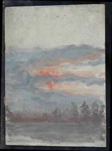 Coucher De Soleil Sur Une Forêt — Valentine Reyre