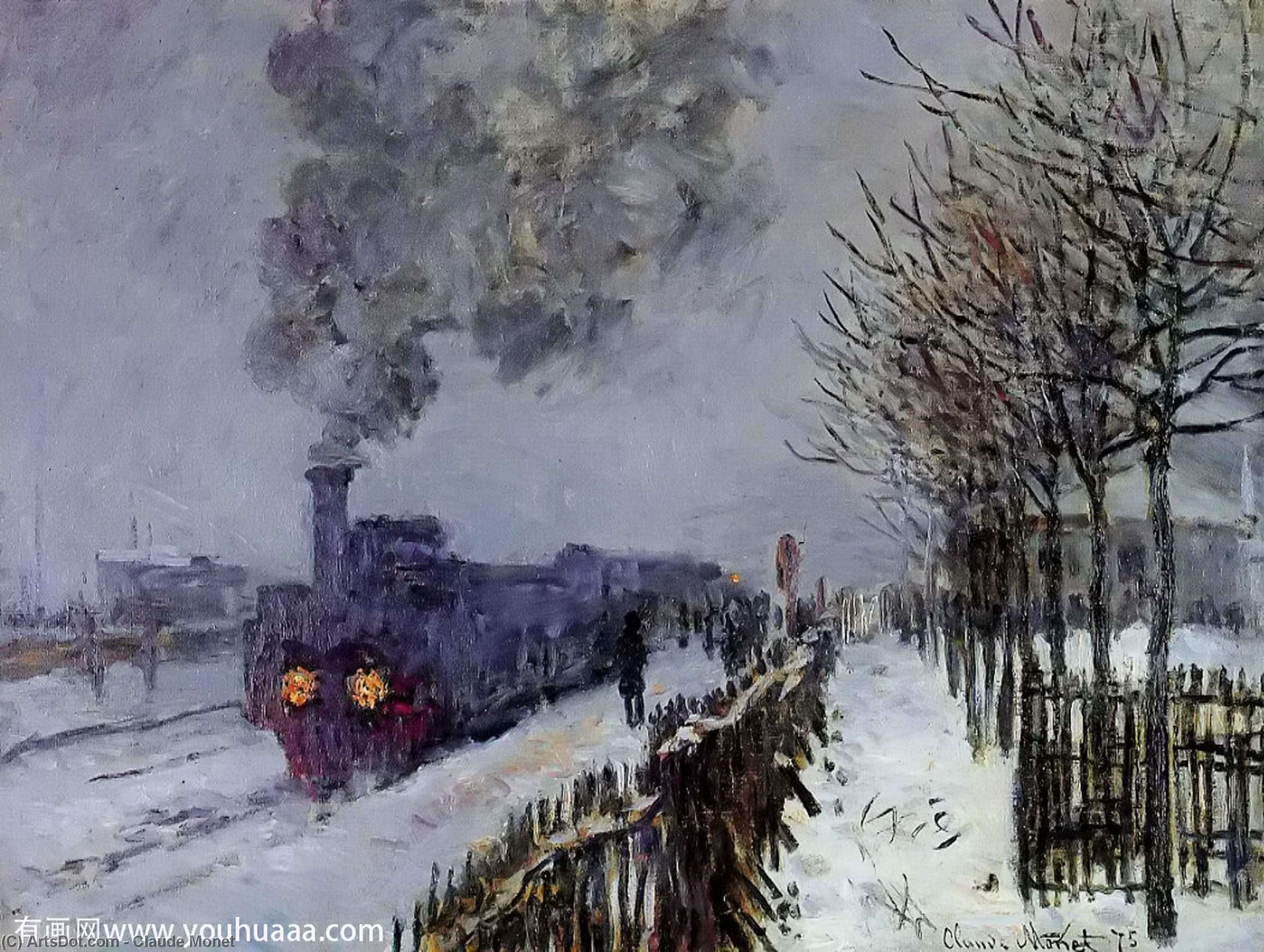 Train In The Snow Or The Locomotive — Claude Monet