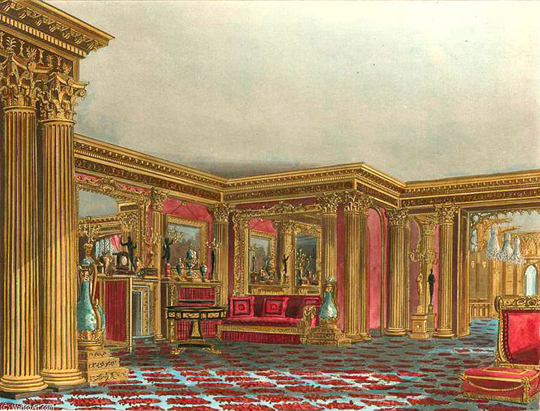 Carlton House, Golden Drawing Room — Charles Wild