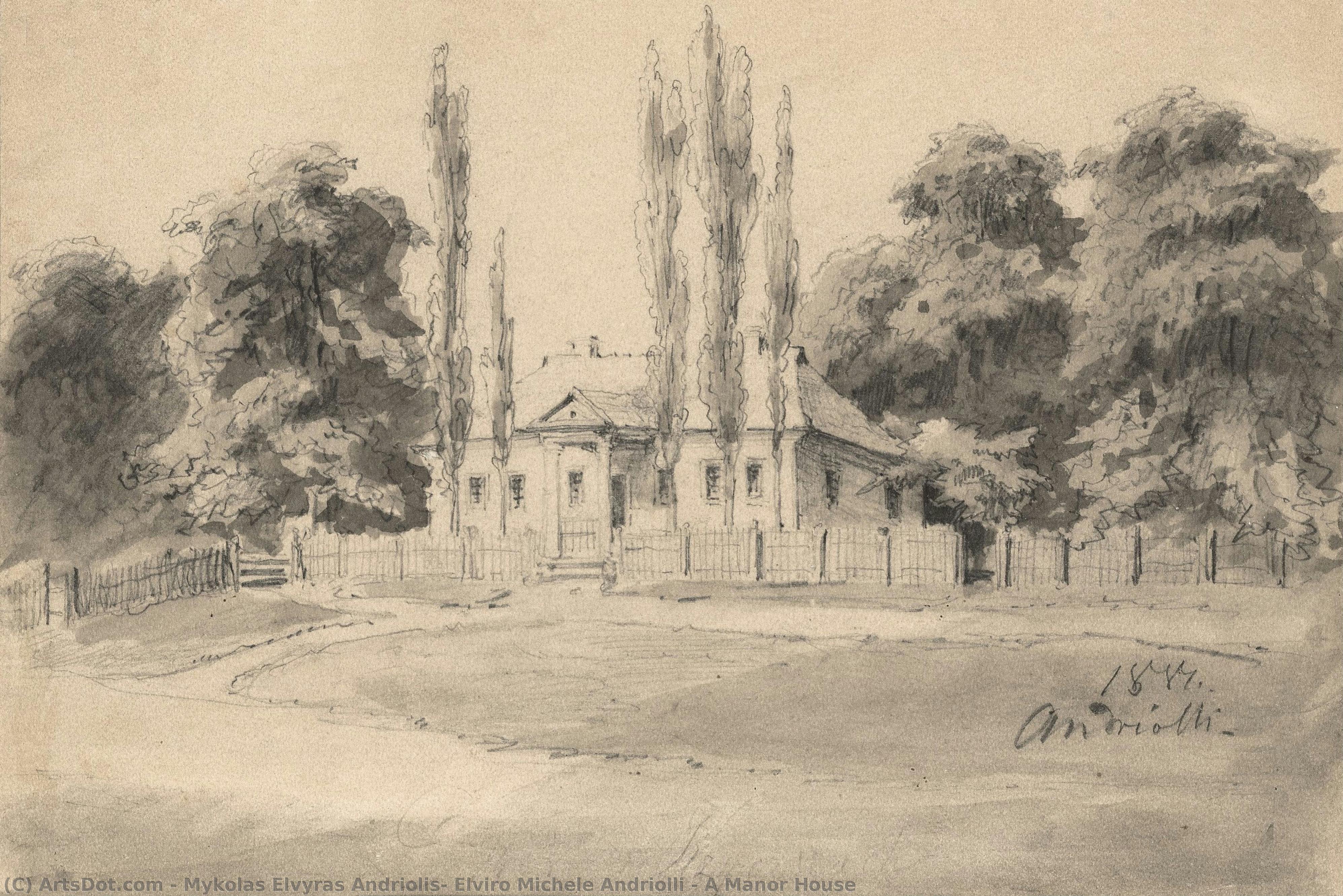 A Manor House — Mykolas Elvyras Andriolis, Elviro Michele Andriolli