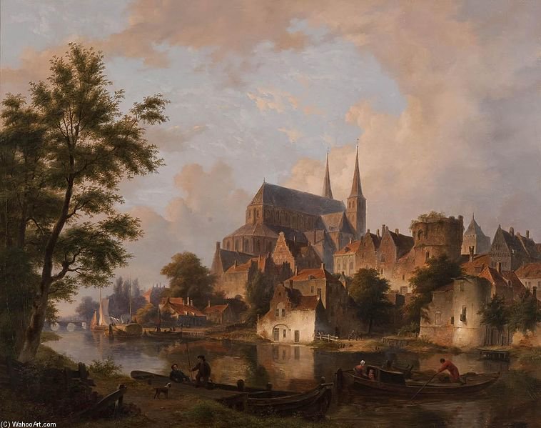 Capriccio Cityscape, Elements Deventer — Бартоломеус Иоаннес Ван Хове