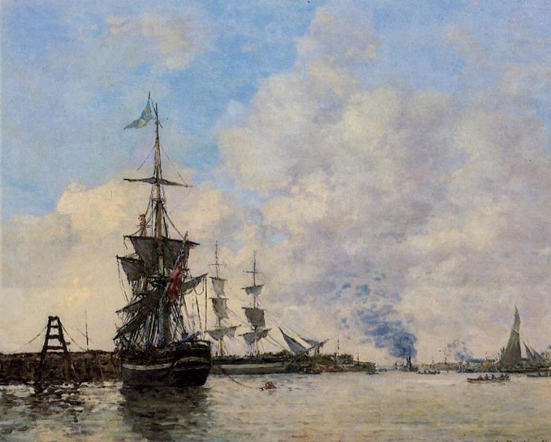 Le Havre. Avent Port. — Eugène Louis Boudin