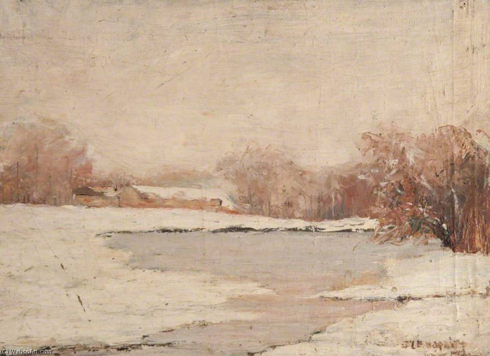 Country Loch In Winter — John Elliot Maguire