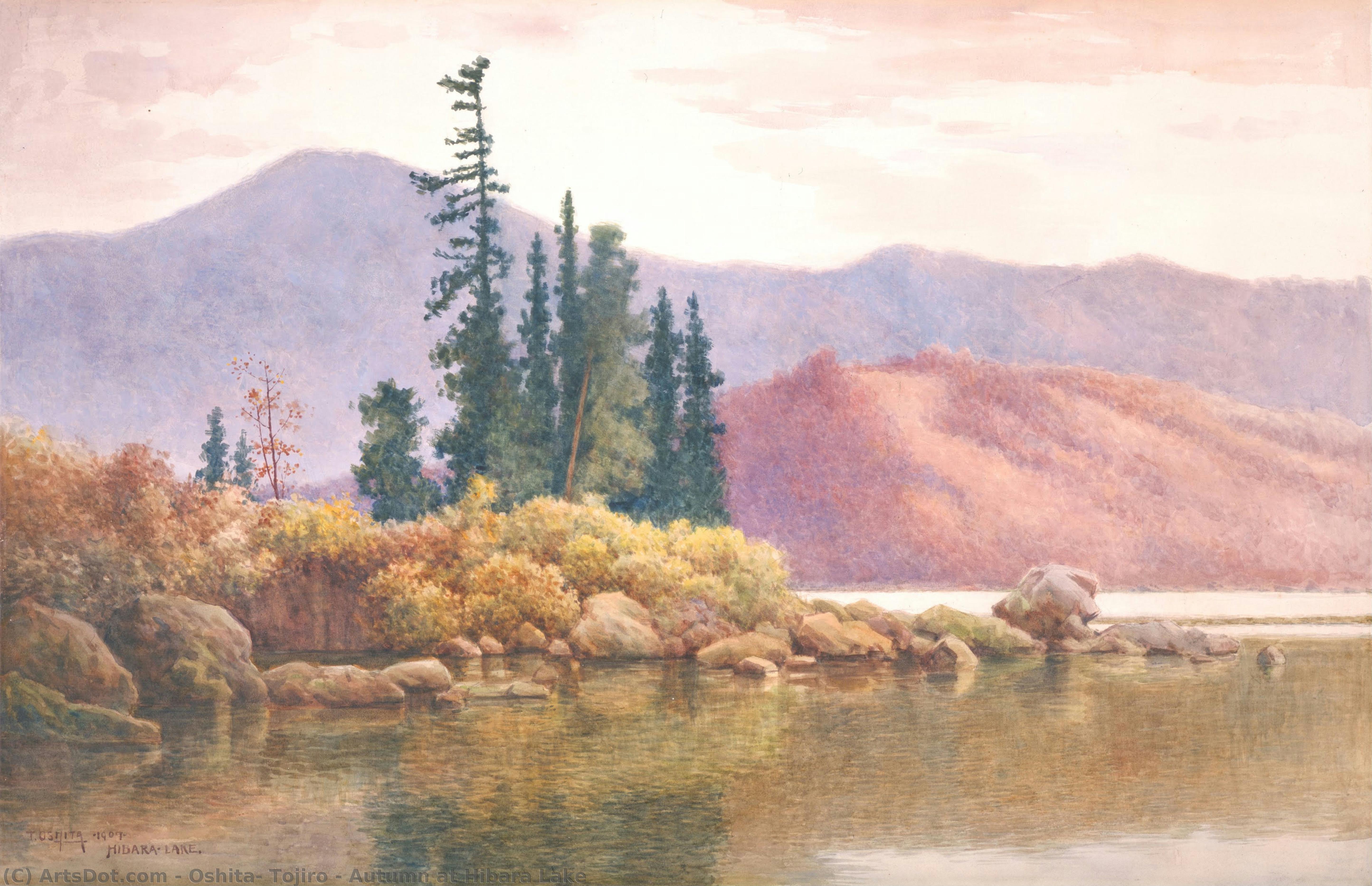 Autumn At Hibara Lake — Oshita, Tojiro