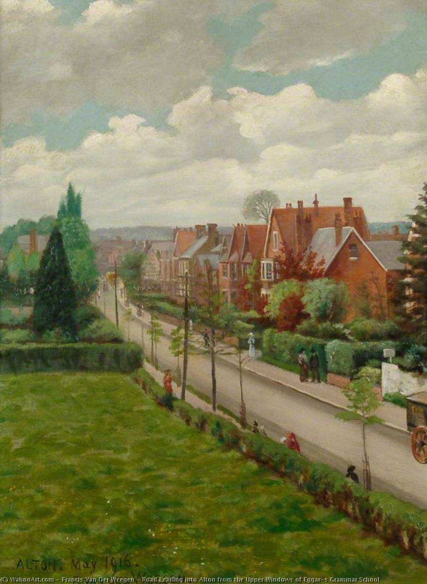 Road Leading Into Alton From The Upper Windows Of Eggar's Grammar School — Francis Van Der Weegen