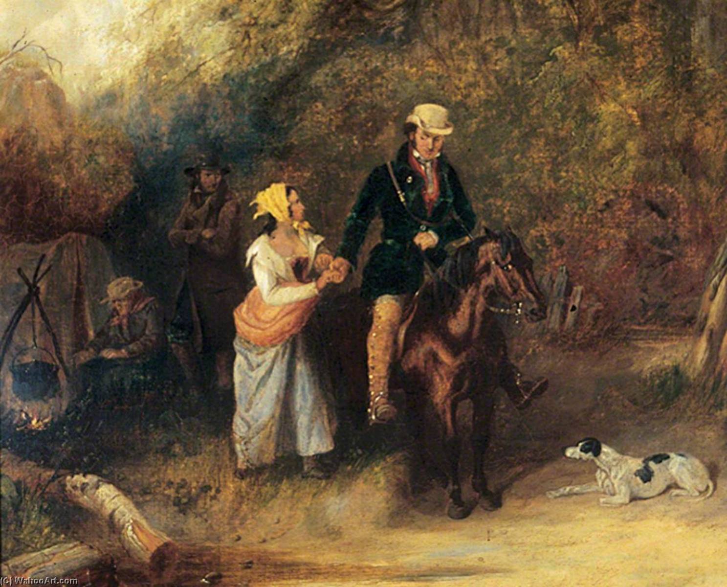 Landscape With Figures — Charles Henry Schwanfelder