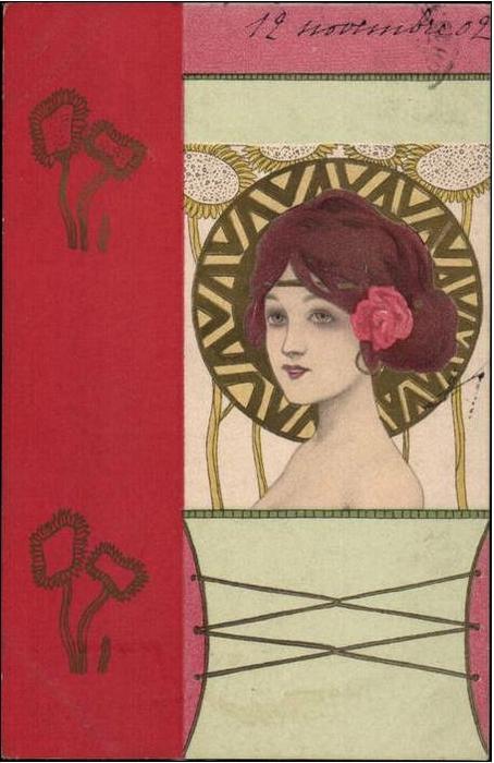 Girls Faces With Red Border — Рафаел Кирхнер