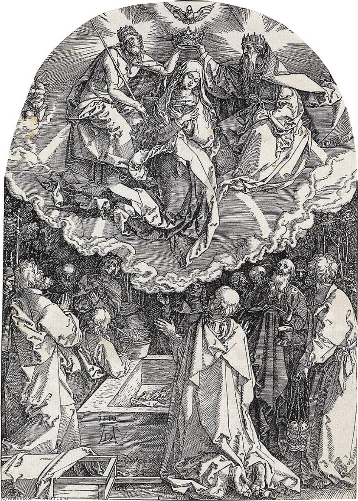 Leben Der Jungfrau: 18. Die Krönung Der Jungfrau — Albrecht Dürer