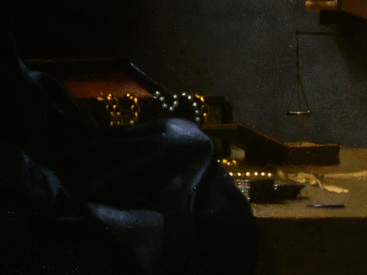 Frau Hält Eine Waage Detail 5 Ngw — Johannes Vermeer