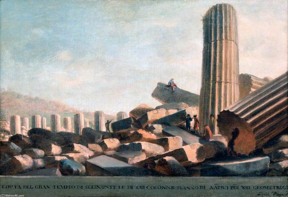 View Of The Remains Of The Great Temple At Selinunti — Luigi Mayer