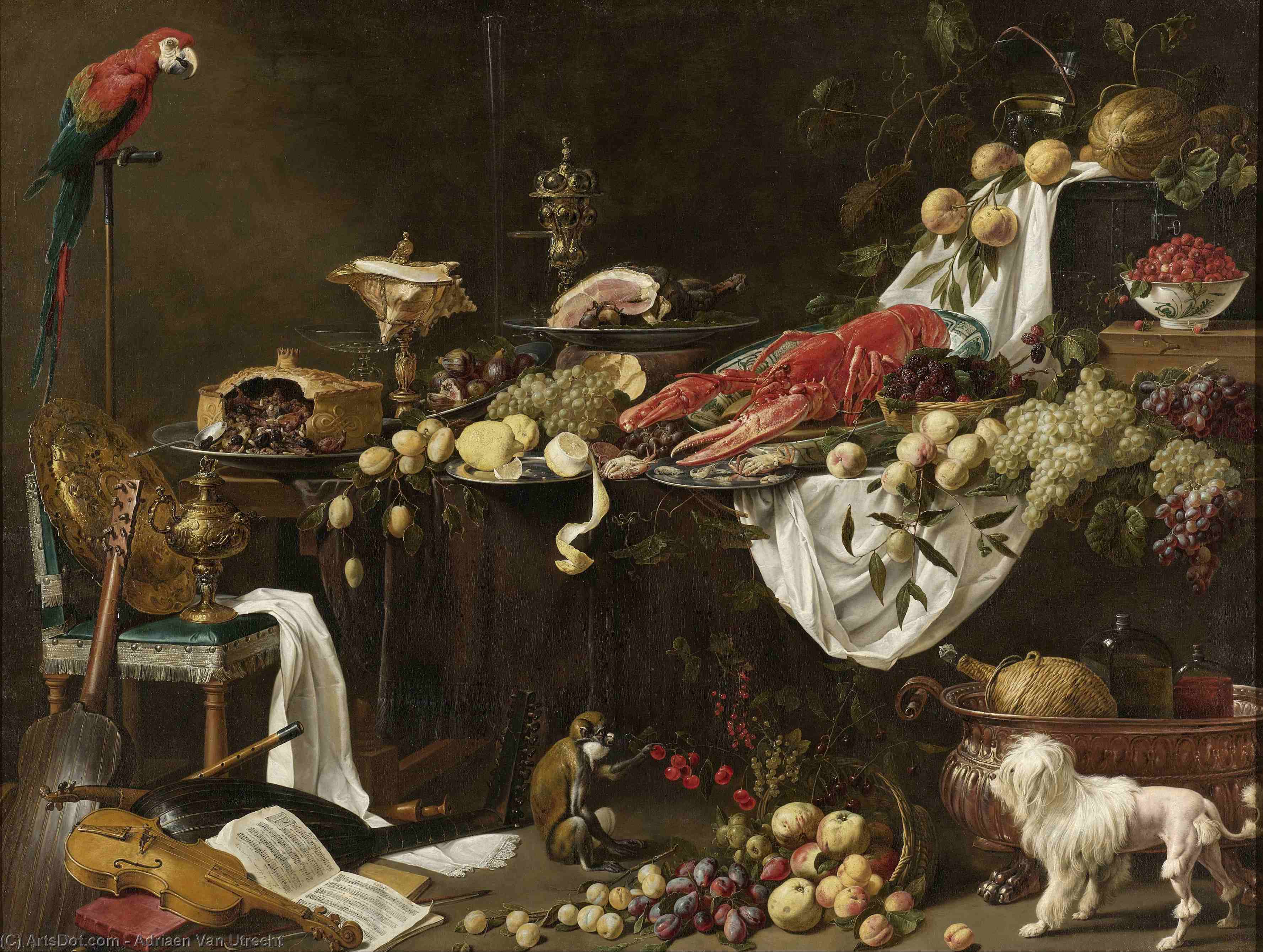 Banquet Still Life — Adriaen Van Utrecht