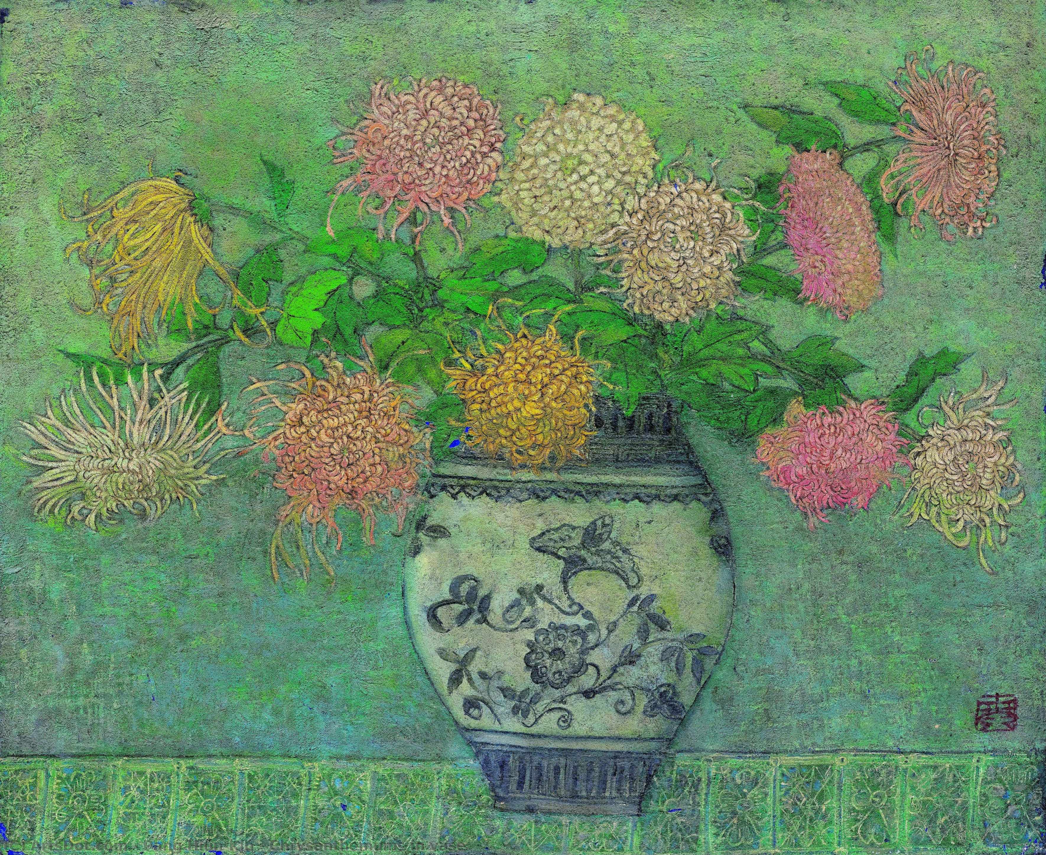 Chrysanthemums In Vase — Pang Hiun-kin