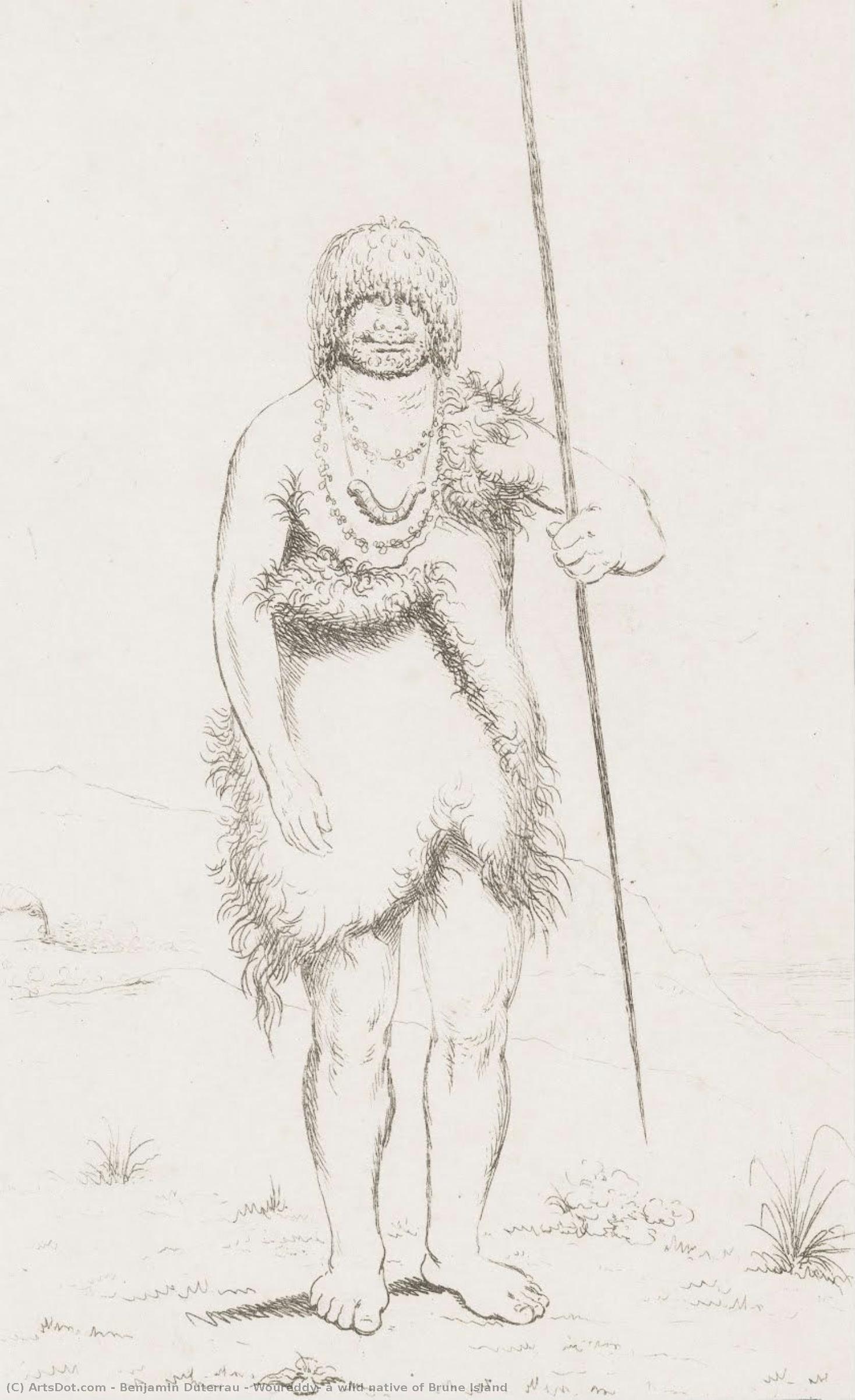 Woureddy, A Wild Native Of Brune Island — Benjamin Duterrau
