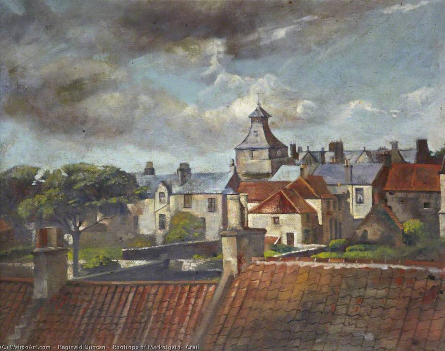 Rooftops Of Marketgate, Crail — Reginald Duncan