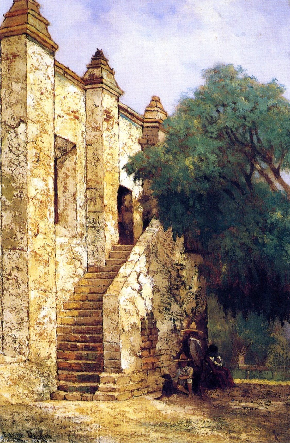 The Stairway, Mission San Gabriel, California — エドウィン・ディーキン