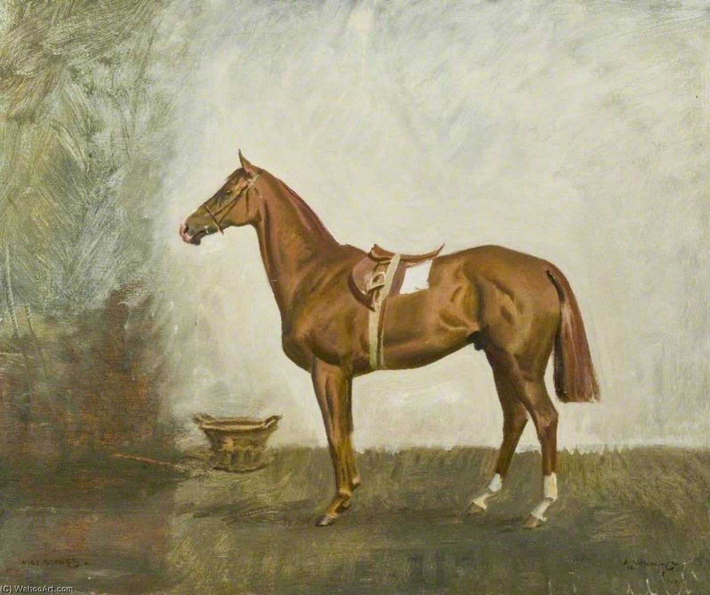 'high Stakes', Lord Astors Pfer — Sir Alfred James Munnings
