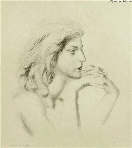 Femme En Profil — Léonard Tsuguharu Foujita
