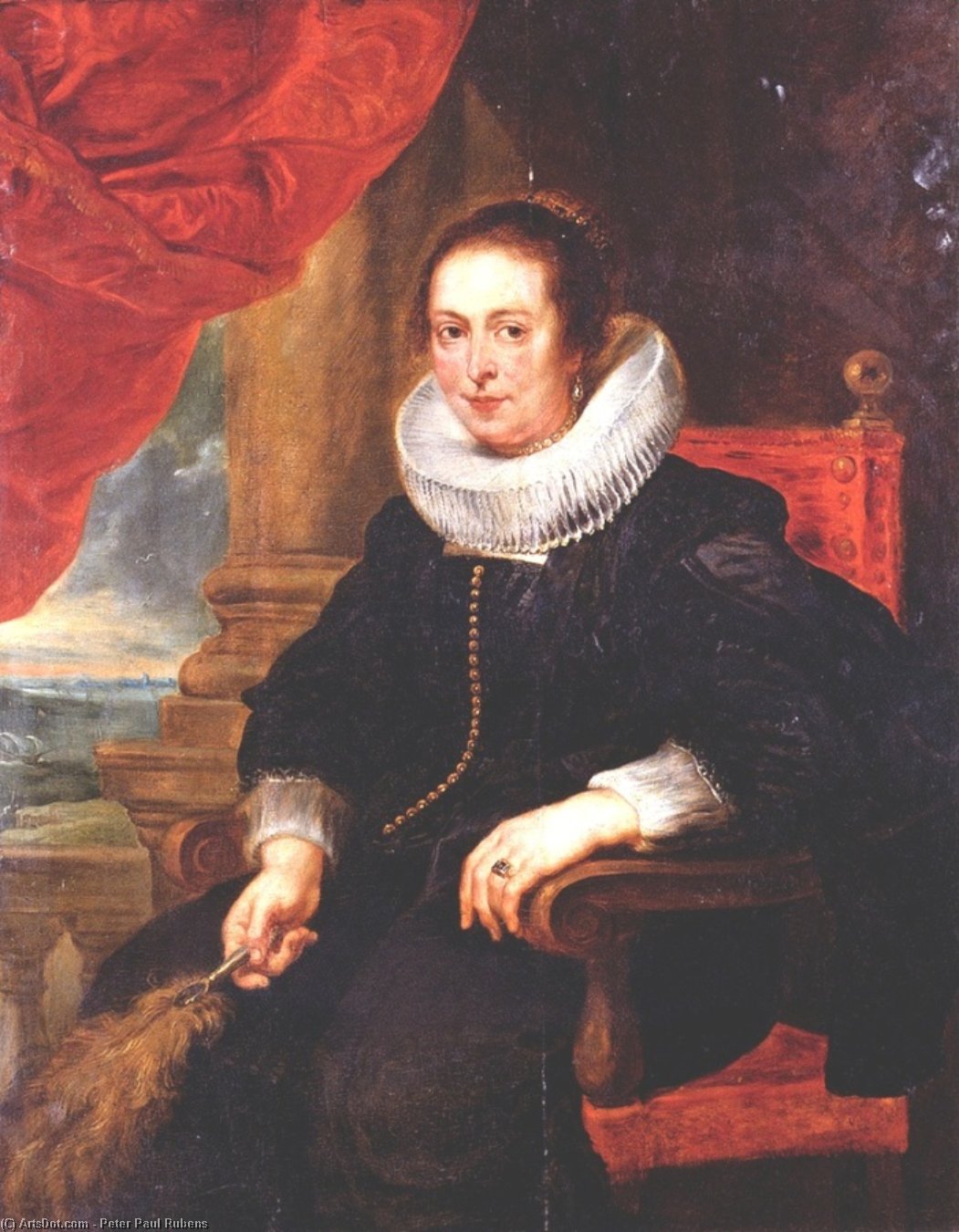 Retrato De Una Mujer, Probablemente Su Esposa — Pedro Pablo Rubens