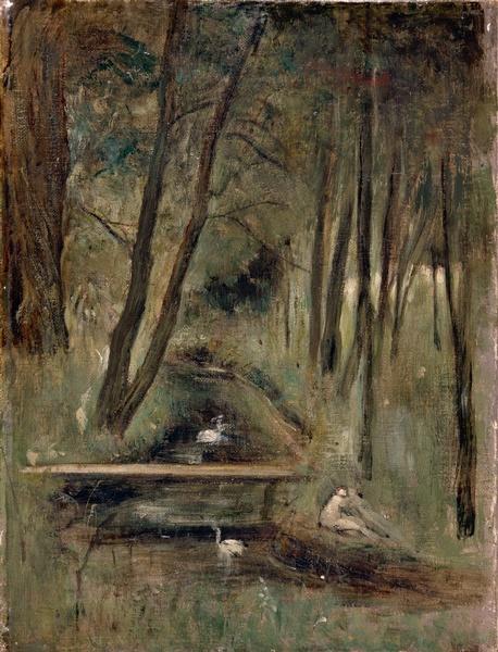 Sous Bois Au Printemps — Lesage Pierre Alexis