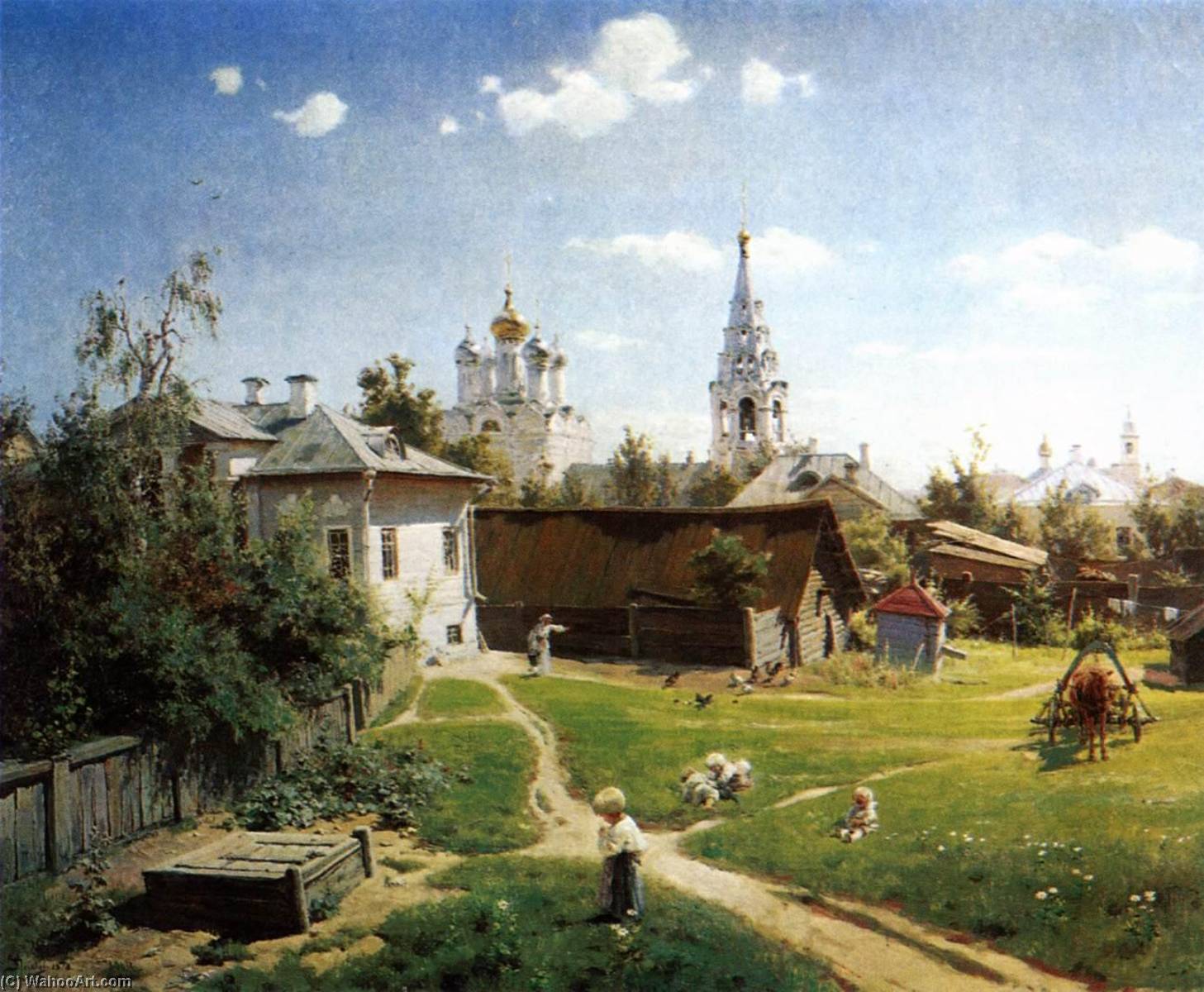 A Yard In Moscow — Vasily Dmitrievich Polenov