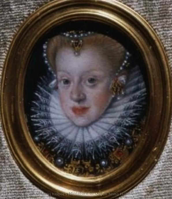 Miniature Of Queen Anna Habsburg — Marcin Kober