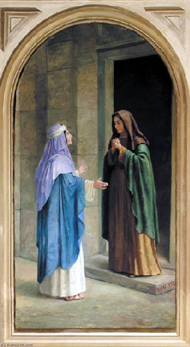 English The Visitation Of The Virgin To Saint Elizabeth Português Visitação De Nossa Senhora À Santa Isabel — Benedito Calixto