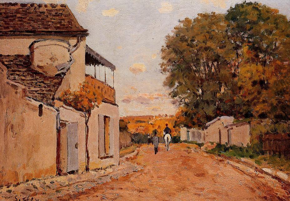 Street In Louveciennes (rue De La Princesse) — Alfred Sisley