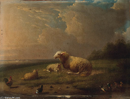 Sheep Resting — Franz Van Severdonck