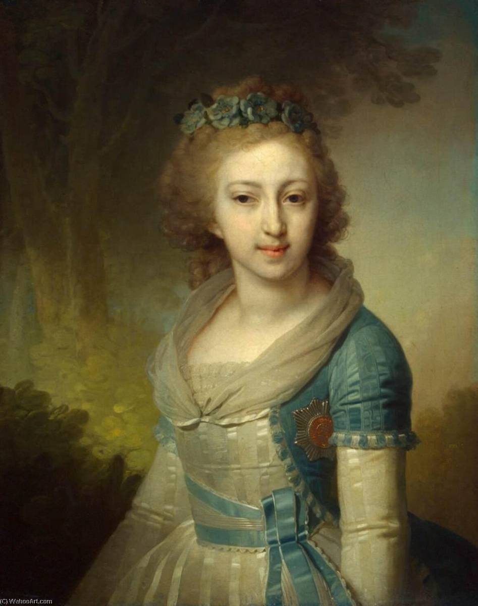 Portrait Of Grand Duchess Yelena Pavlovna — Vladimir Lukich Borovikovsky