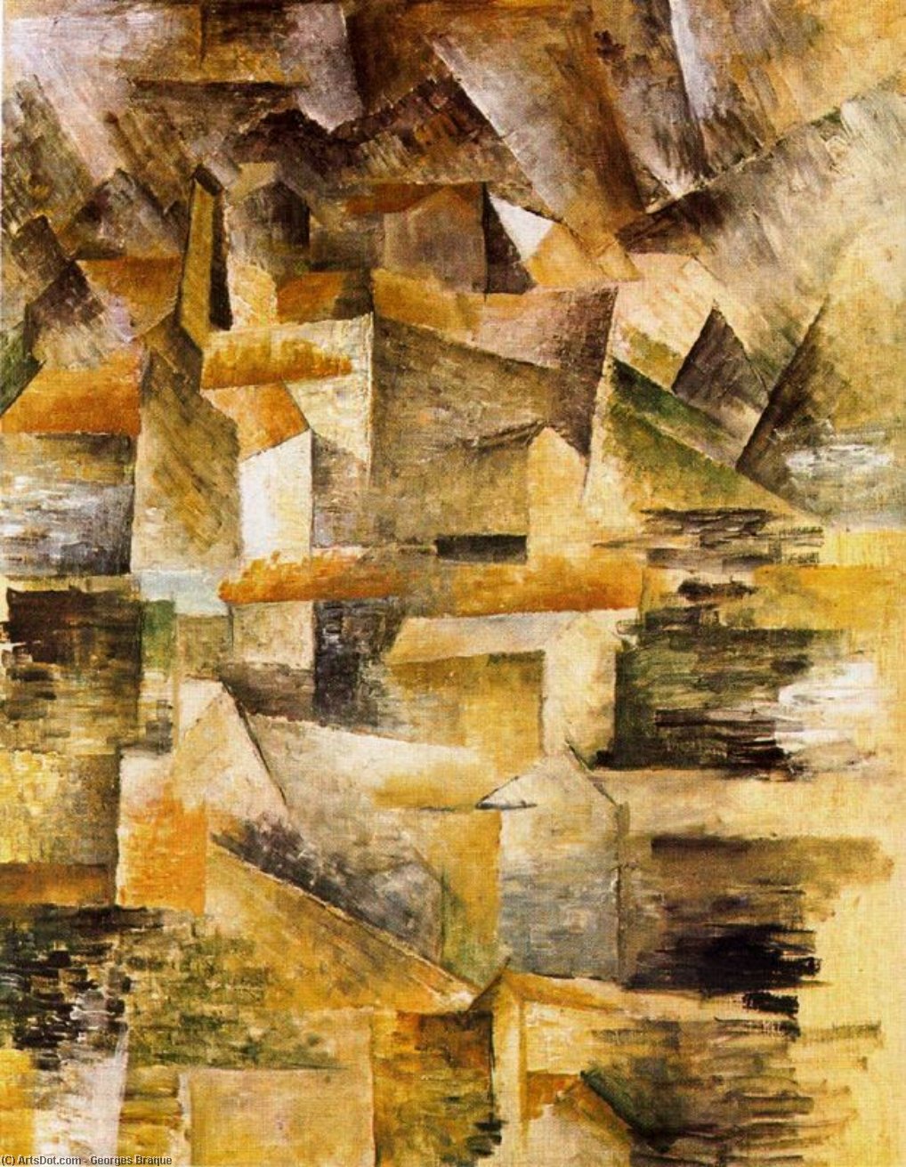 Factory Of Rio Tinto In The L'estanque — Georges Braque