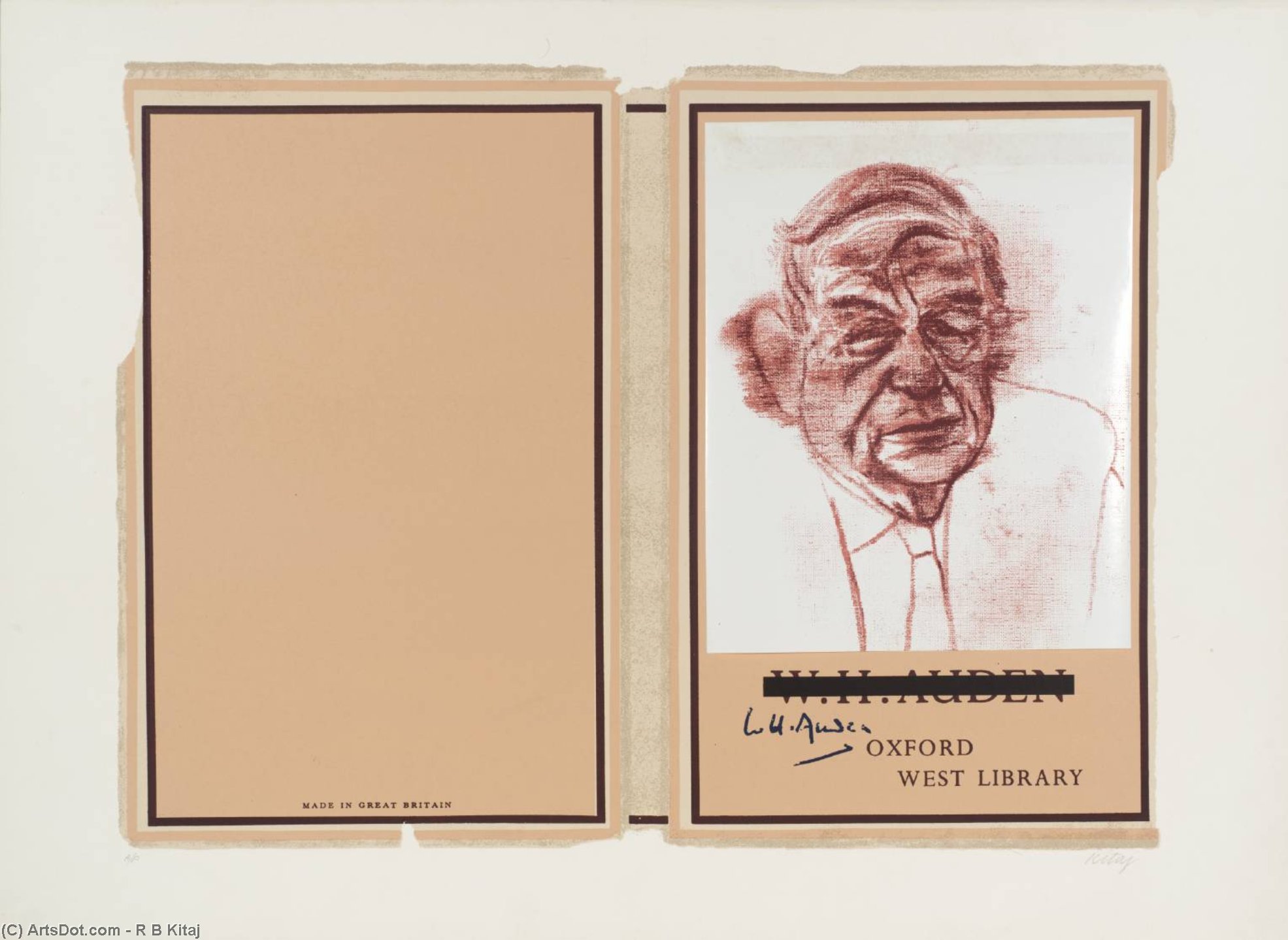 W.h. Auden — Ronald Brooks Kitaj