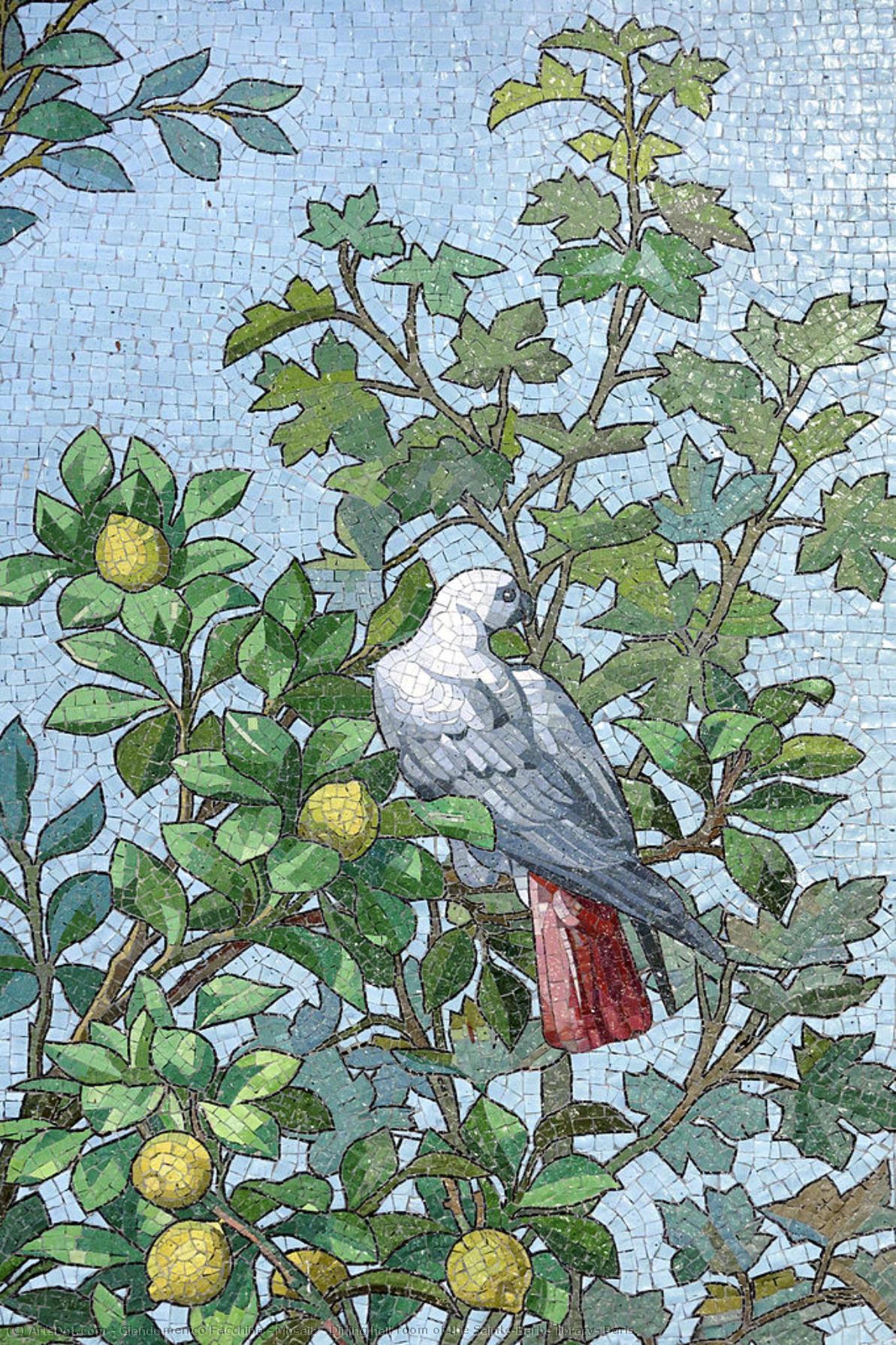 Mosaic - Dining Hall Room Of The Sainte-barbe Library, Paris — Giandomenico Facchina
