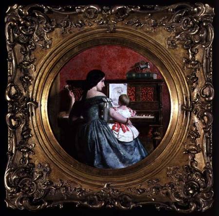 The First Piano Lesson — Charles West Cope