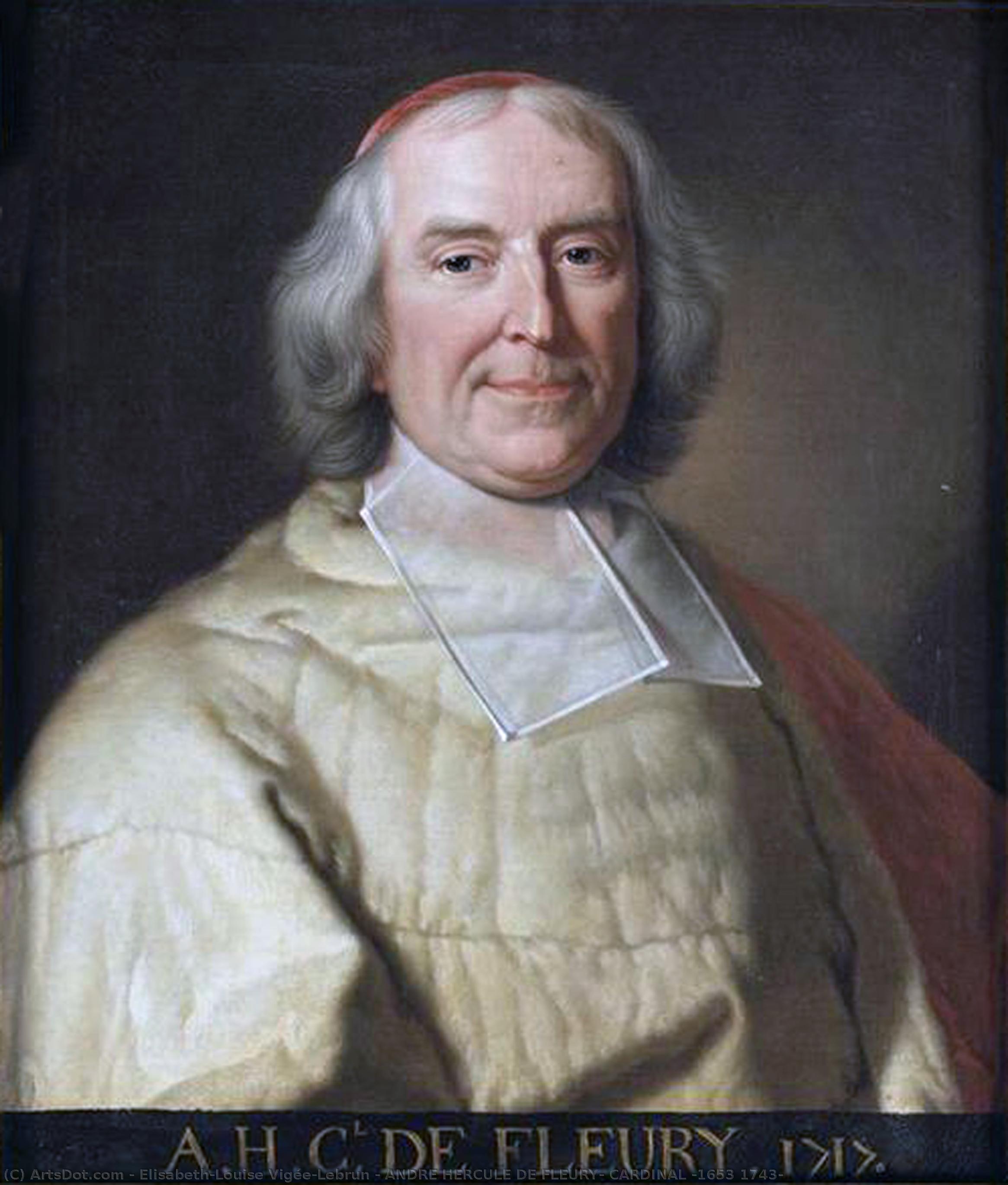 Andre Hercule De Fleury, Cardinal (1653 1743) — Louise Élisabeth Vigée Le Brun