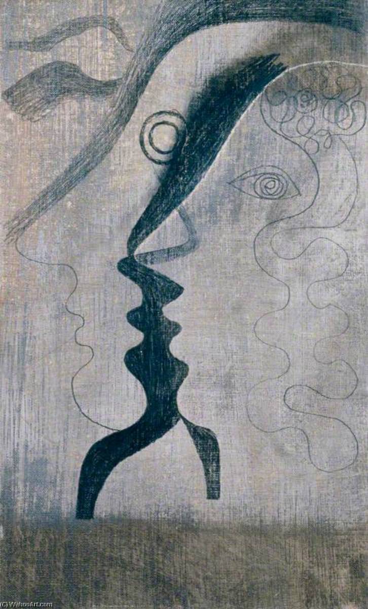 1933 (st Rémy Self Portrait With Barbara Hepworth) — Ben Nicholson Om