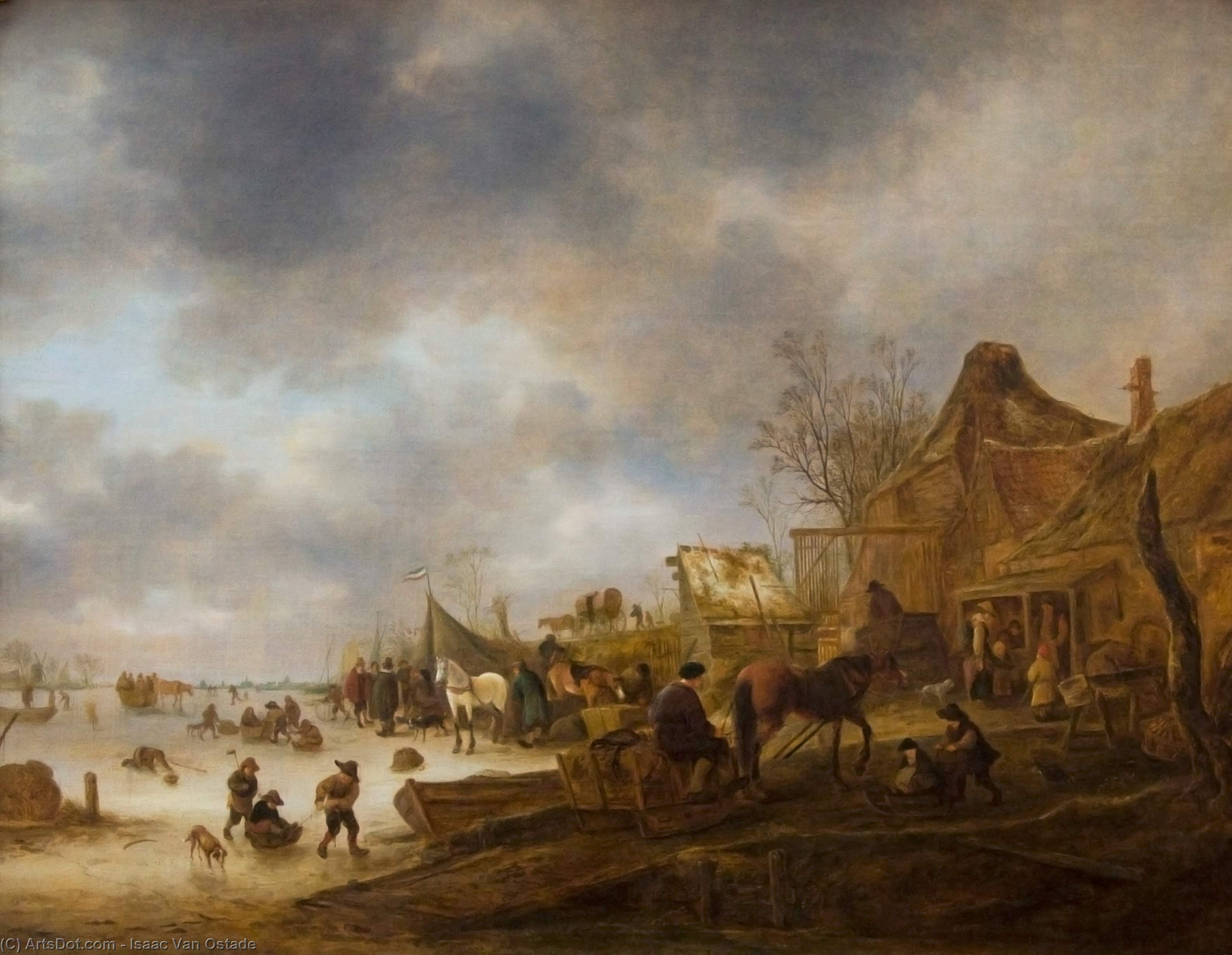 Winter Landscape — Isaac Van Ostade
