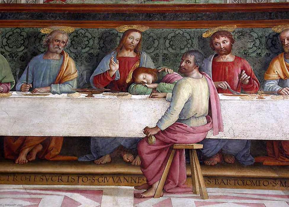 The Last Supper (detail) — Vannucci Pietro (le Perugin)