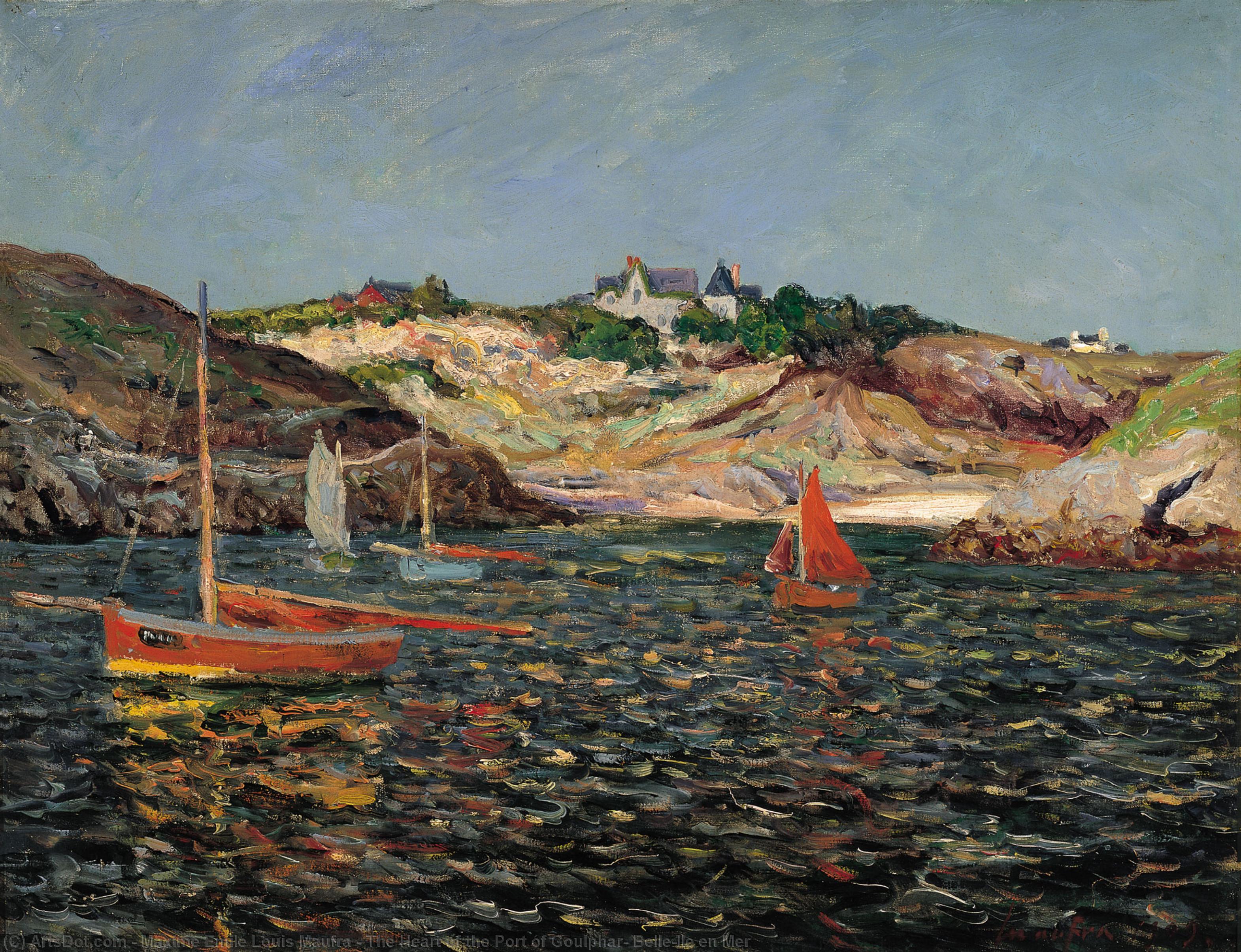 The Heart Of The Port Of Goulphar, Belle-ile En Mer — Maxime Maufra