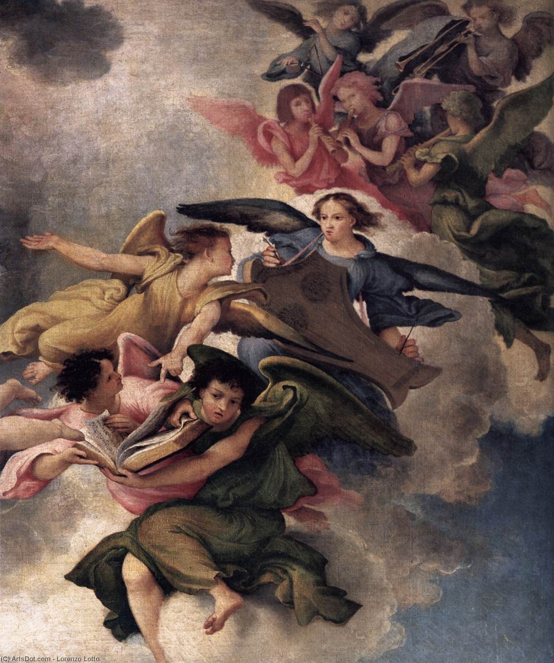 Santo Spirito Altarpiece (detail) — Lorenzo Lotto